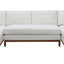 Valiant - Chenille Sectional Sofa With 4 Pillows - Ivory