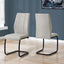 Dining Chair, Side, Upholstered For Dining Room, Contemporary & Modern (Set of 2)