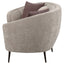 Aura - Upholstered Curved Sofa And Tapered Legs - Beige