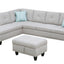 Alger - Left Hand Facing Sofa & Chaise With Ottoman