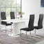 High Back Side Chairs Dining Chairs With Padded Upholstery (Set of 4)