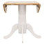 Greer - 5 Piece Dining Set With Drop Down Leaf Table And Curved Back Chairs - White