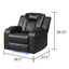 Benz - LED & Power Recliner With Adjustable Headrests And Ambient LED Lighting