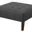 Square Ottoman - Gray