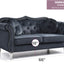 Stylish Flared Arm Loveseat