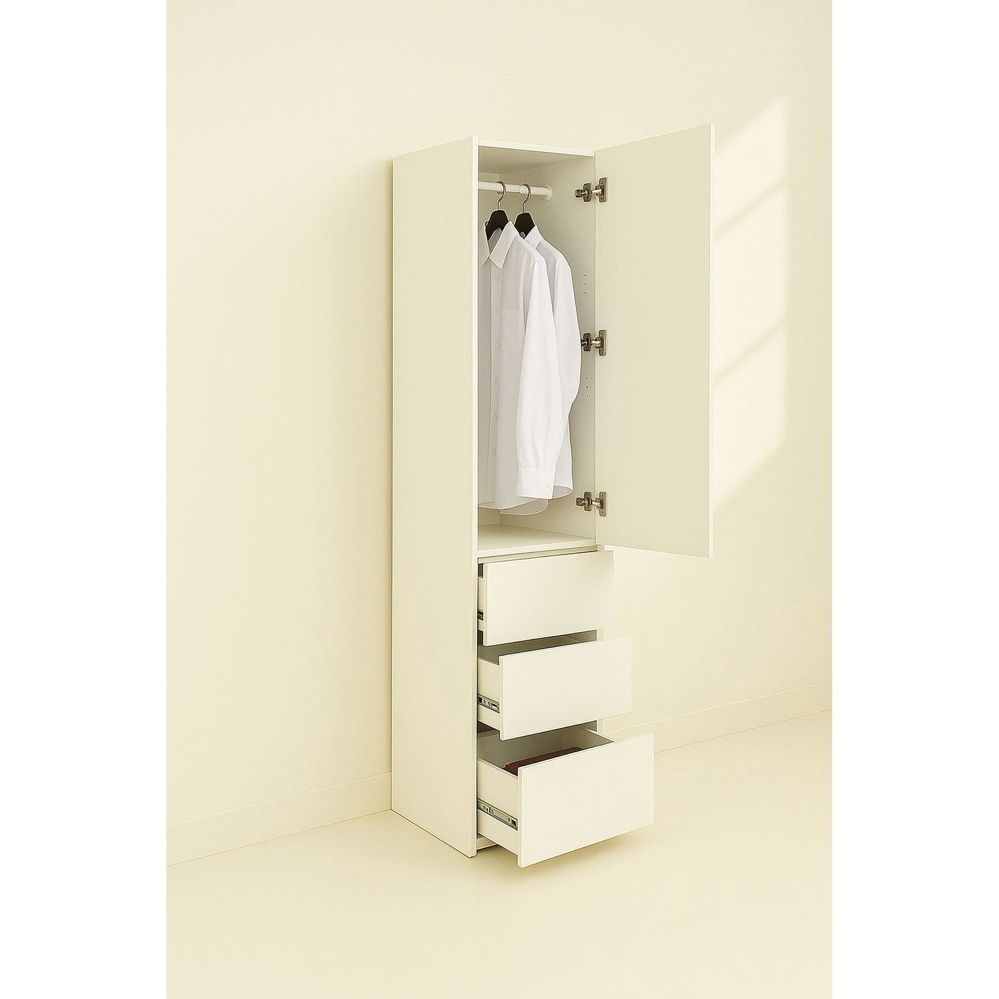 Elise - Modular Closet System & Mirror - White