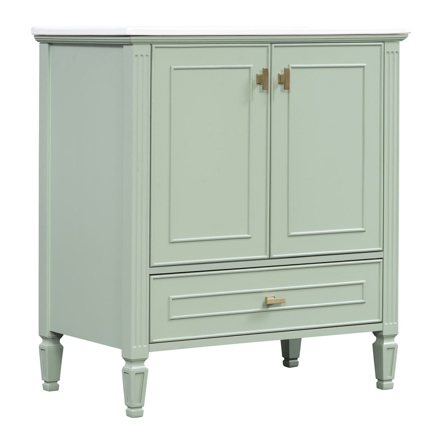 Freestanding Vanity With 1 Drawer & 2 Soft Close Doors With Door Mounted Storage