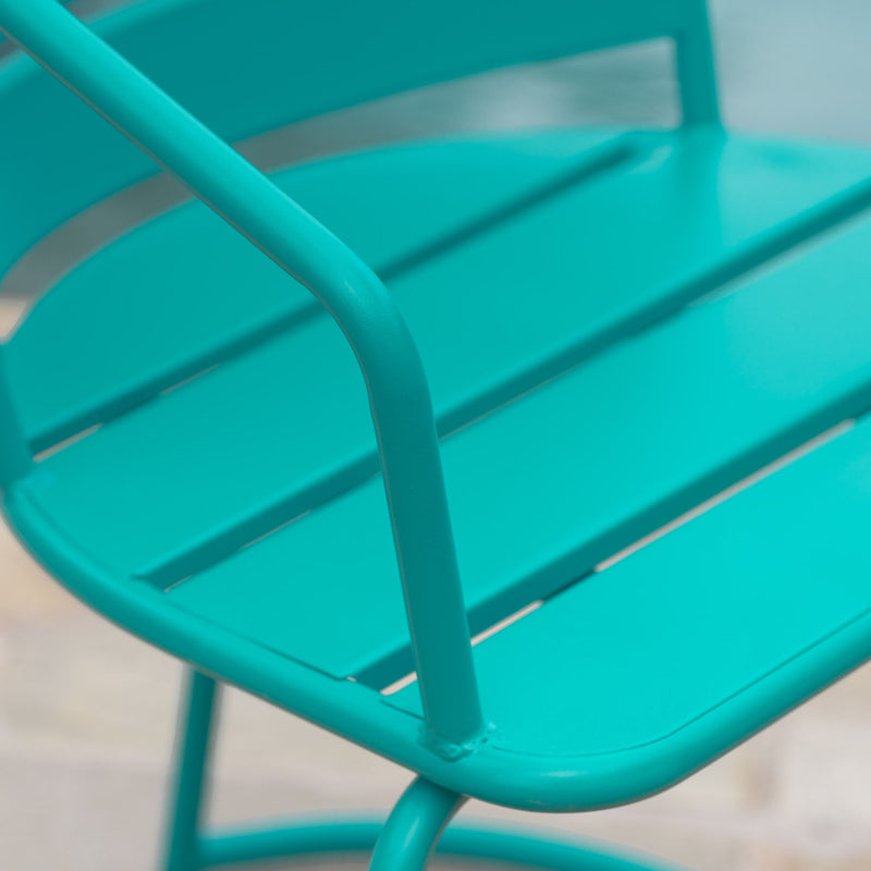 3 Piece Elegant Outdoor Bistro Set With 2 Chairs And Oval Table