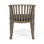 Outdoor Wooden Dining Chairs With Cushions (Set of 2)