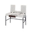 Verster - Writing Desk With USB - Black / Natural