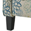 Upholstered Push Back Recliner Chair For Living Room - Blue