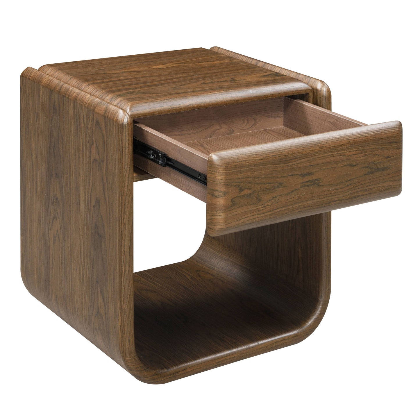 Lanza - End Table With Drawer - Dark Walnut
