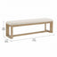 Upholstered Dining Bench - Brown