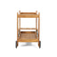 Bar Cart With Wine Bottle Holders, - Black
