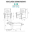 Aidan - Push Back Recliner Chair With Tufted Back And Nailhead Trim - Cream