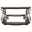 Gretta - Merlot 2 Shelf Sofa Console Table - Brown