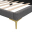 Upholstered Daybed With Headboard And Armrest, Support Legs