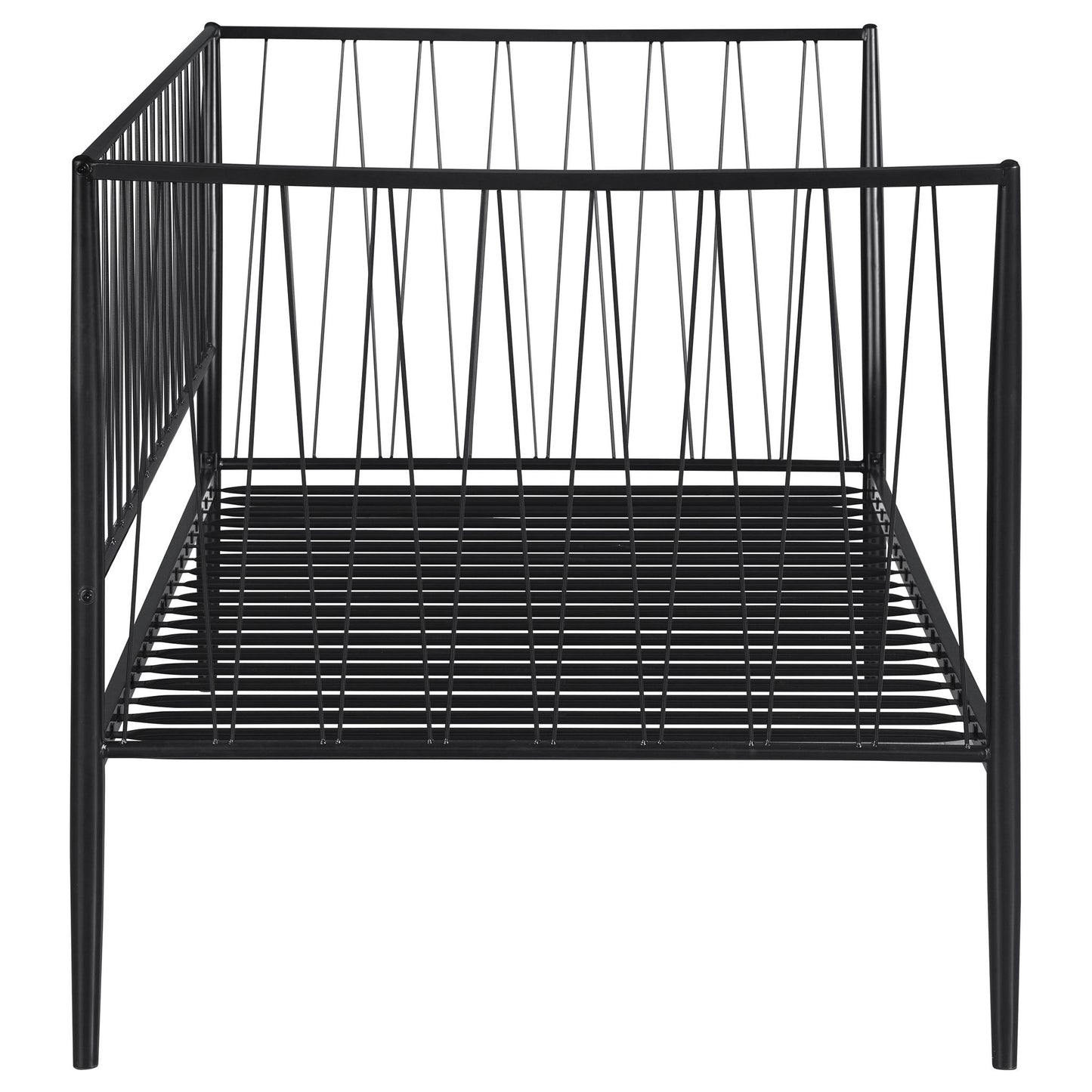 Vertigo - Twin Daybed With Slatted Support - Matte Black