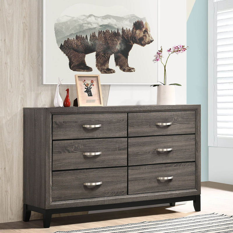 Cabrillo - 6 Drawer Dresser - Gray