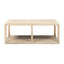 Ellis - Open Frame Coffee Table With Lower Shelf - Natural