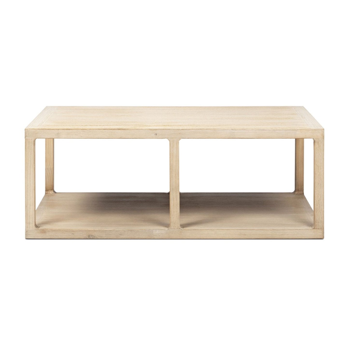 Ellis - Open Frame Coffee Table With Lower Shelf - Natural