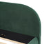 Upholstered Simple Modern Bedroom Bed With Curved Headboard