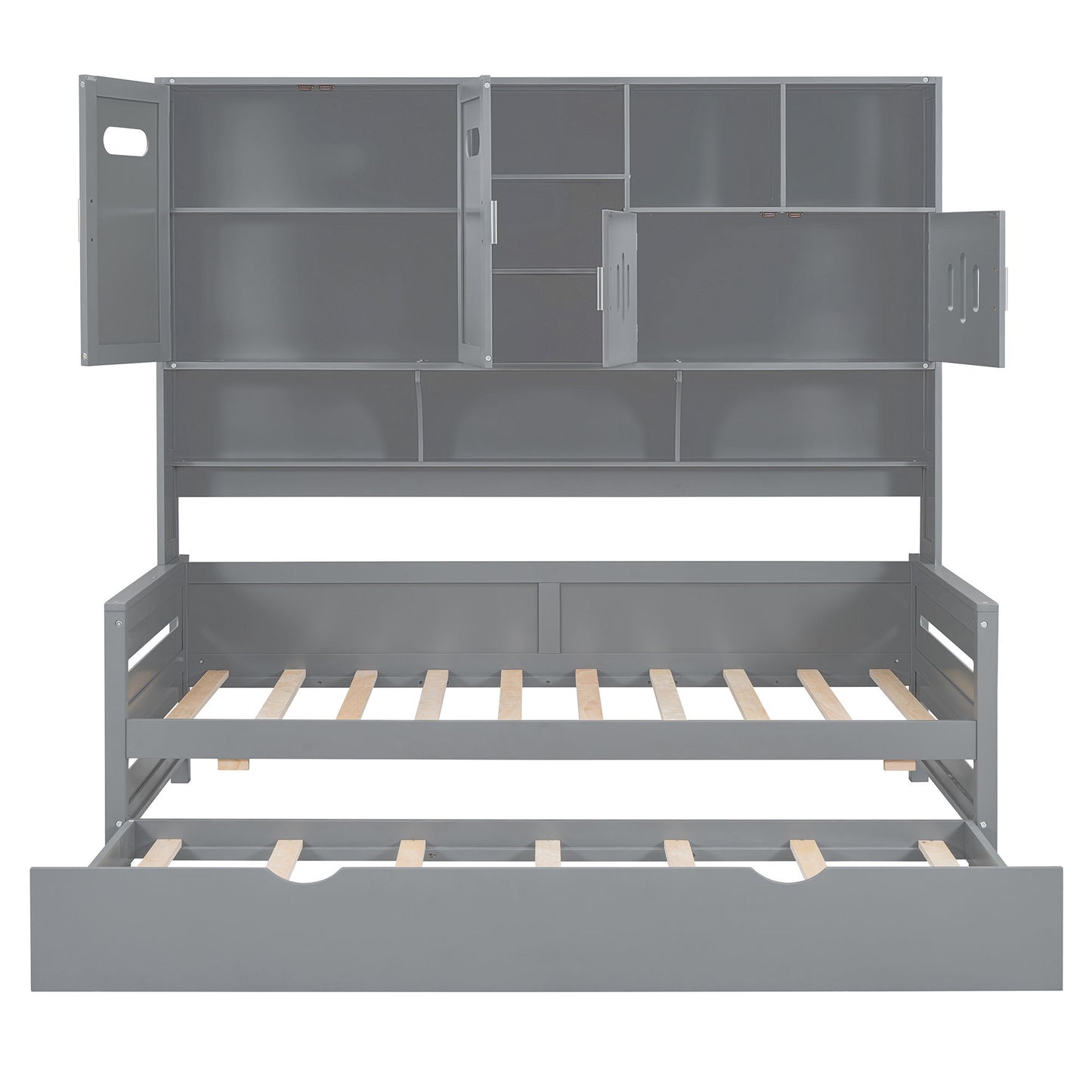 Daybed & All-In-One Cabinet And Shelf