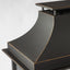 Fireplace, 50000 Btu Fire Pit, Wood Burning Chimney For Outside - Black