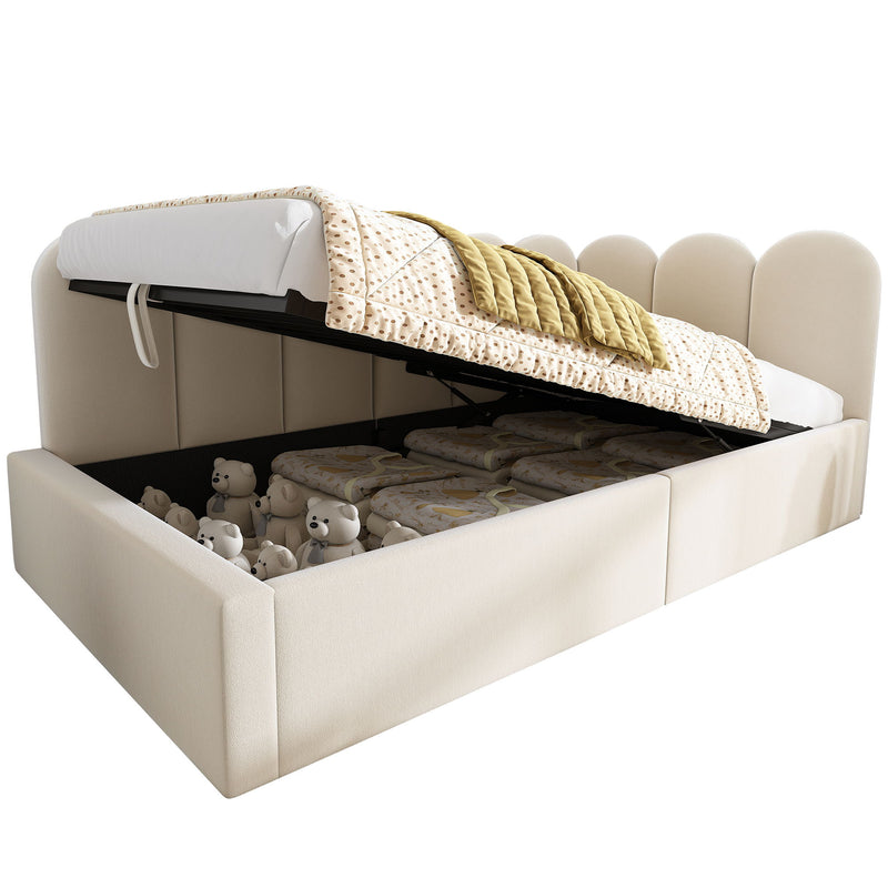 Upholstered Daybed With Hydraulic Storage