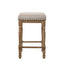 Farsiris - Weathered Counter Height Stool (Set 2) - Beige