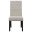 Tufted Rolled Backrest Side Chairs (Set of 2)