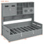 Daybed With All-In-One Cabinet And Shelf