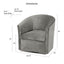 Eden - Swivel Chair With Upholstery And Hardwood Frame