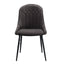 Abraham - Side Chair (Set of 2) - Black / Dark Gray