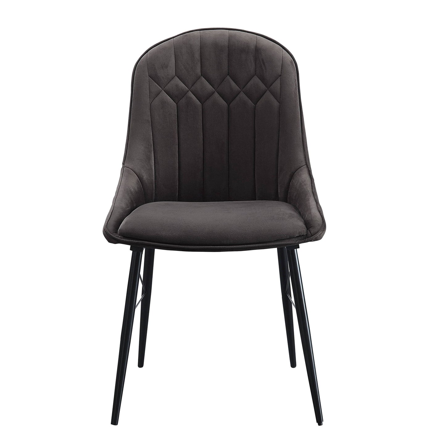 Abraham - Side Chair (Set of 2) - Black / Dark Gray
