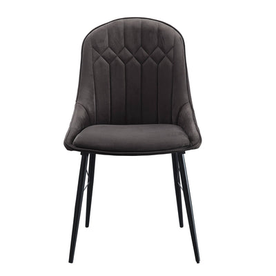 Abraham - Side Chair (Set of 2) - Black / Dark Gray