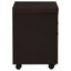 3 Drawer File Cabinetб Compact Office Storage For Home - Brown