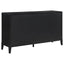 California King 5 Piece Bedroom Set With Fluted Detailing - Black