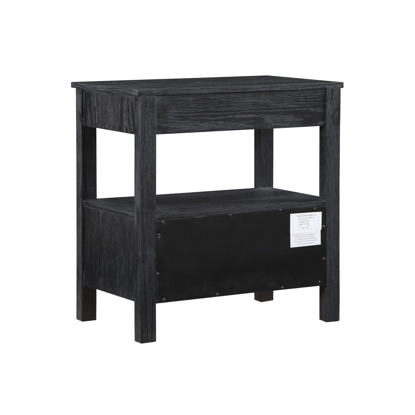 Danielle - 2 Drawer Nightstand - Black