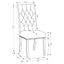 Tufted Rolled Backrest Side Chairs (Set of 2)