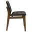 Tufted Back Dining Chairs With Tufted Upholstered Seats And Tapered Legs (Set of 2) - Black