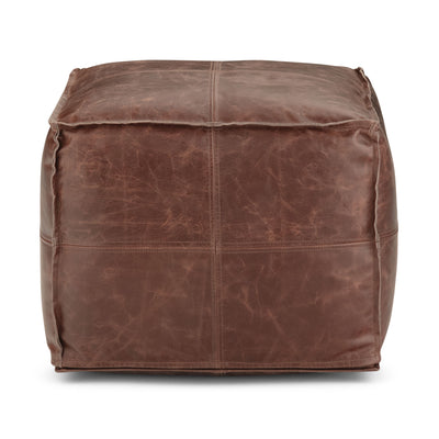 Sheffield - Handcrafted Square Pouf