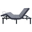 California King Adjustable Bed Base With Ergonomic Support And Wireless Remote Control - Black