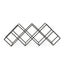 Modern Industrial Tabletop Wine Rack With 7 Bottle Holders - Black