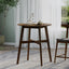 Round Counter Height Dining Table With Thick Rubberwood Legs And Support Beams - Walnut