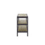 Console Table With Insets - Black