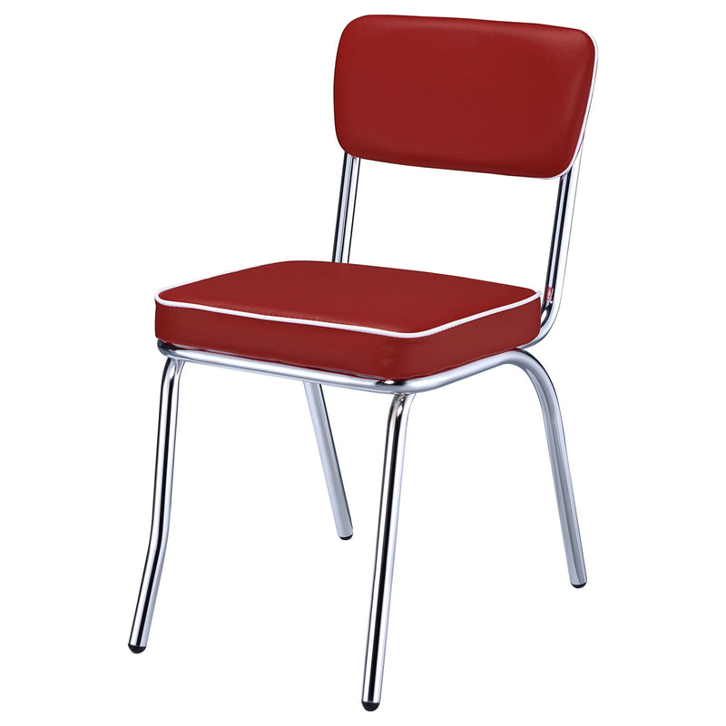Open Back Upholstered Side Chairs (Set of 2)