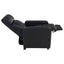 Warren - 5 Seater Home Theater With 4 Wedge Consoles Recliners And Storage Consoles - Black