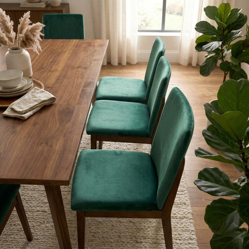 Laura - Mid-Century Modern Solid Wood Dining Chair (Set of 2)
