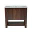 Modern Bathroom Vanity With Rectangle Ceramic Sink, Soft Closing Doors